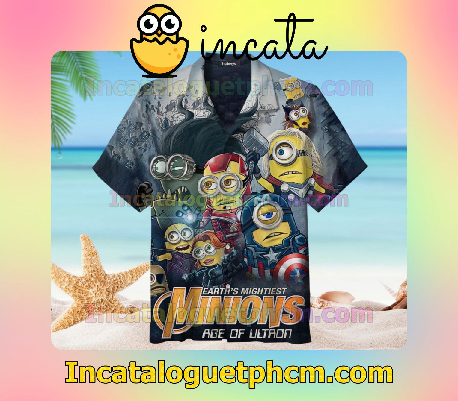 3d Hero Minions Beach Shirt