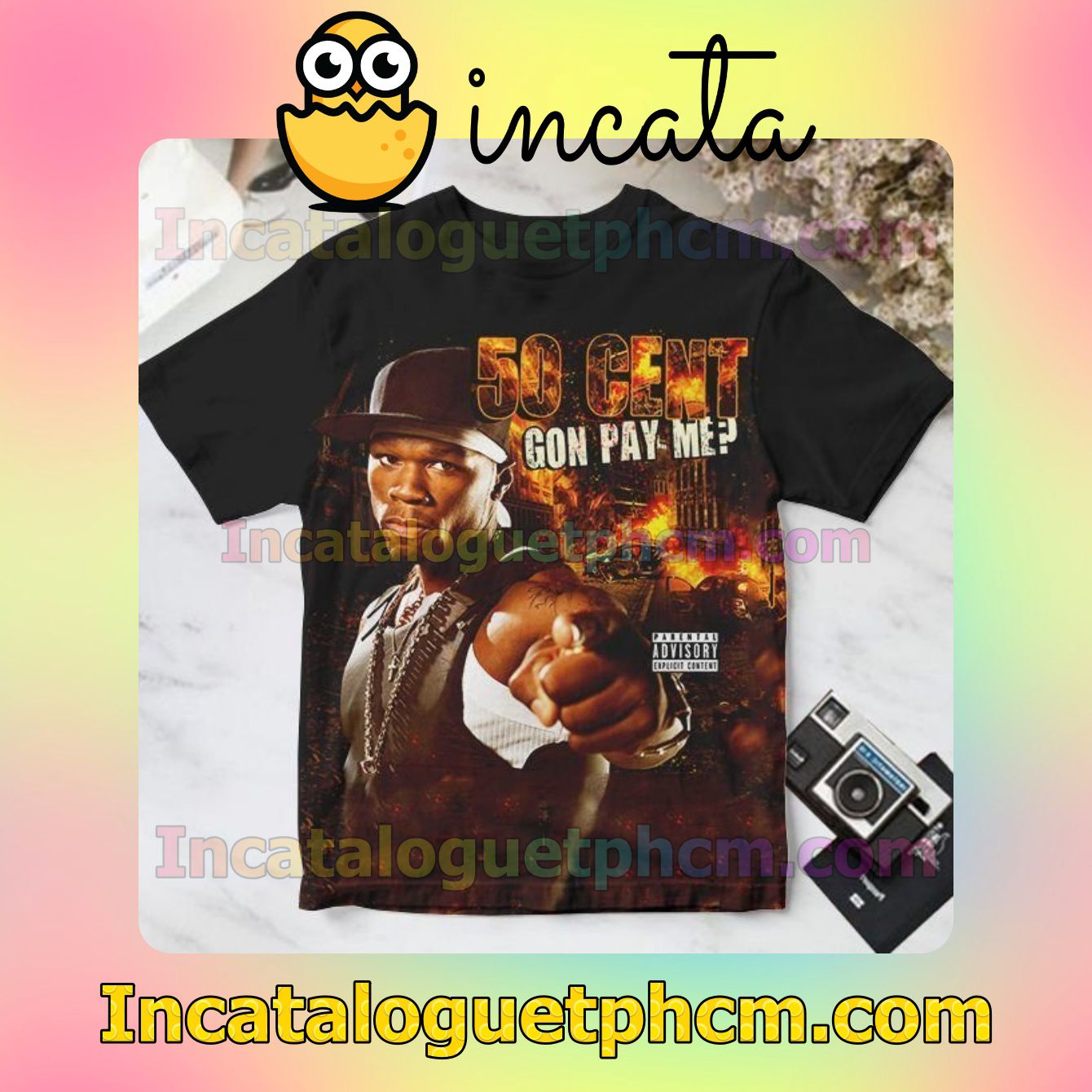 50 Cent Gon Pay Me Album Cover For Fan Shirt