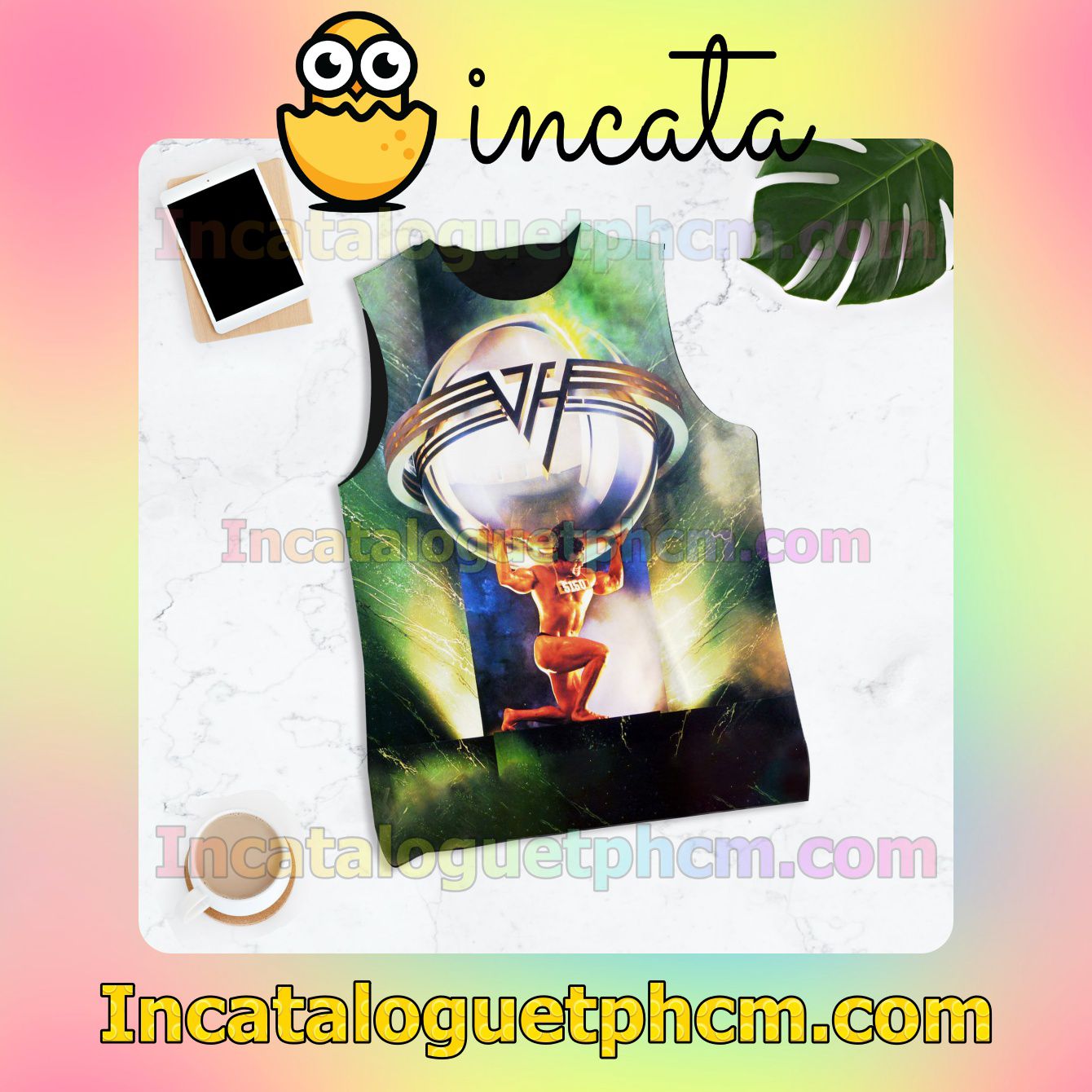 5150 Album By Van Halen Racerback Tank