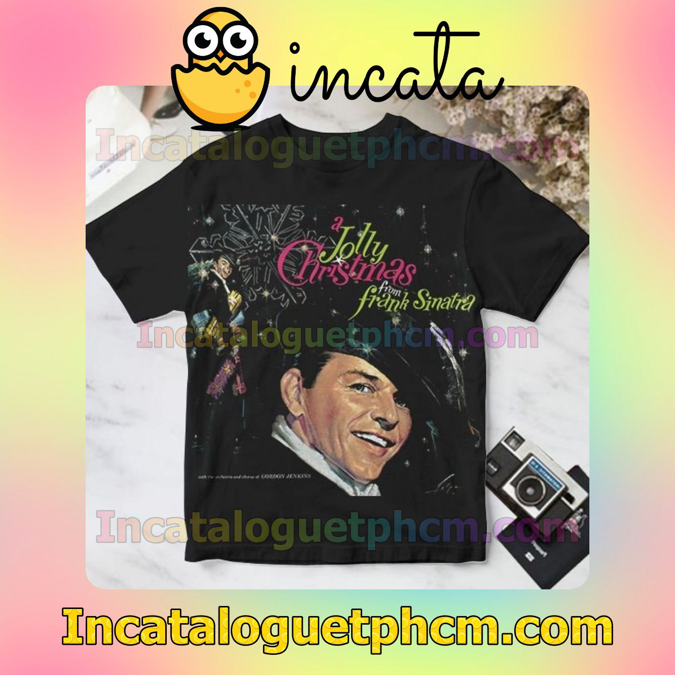 A Jolly Christmas From Frank Sinatra Album Cover Personalized Shirt