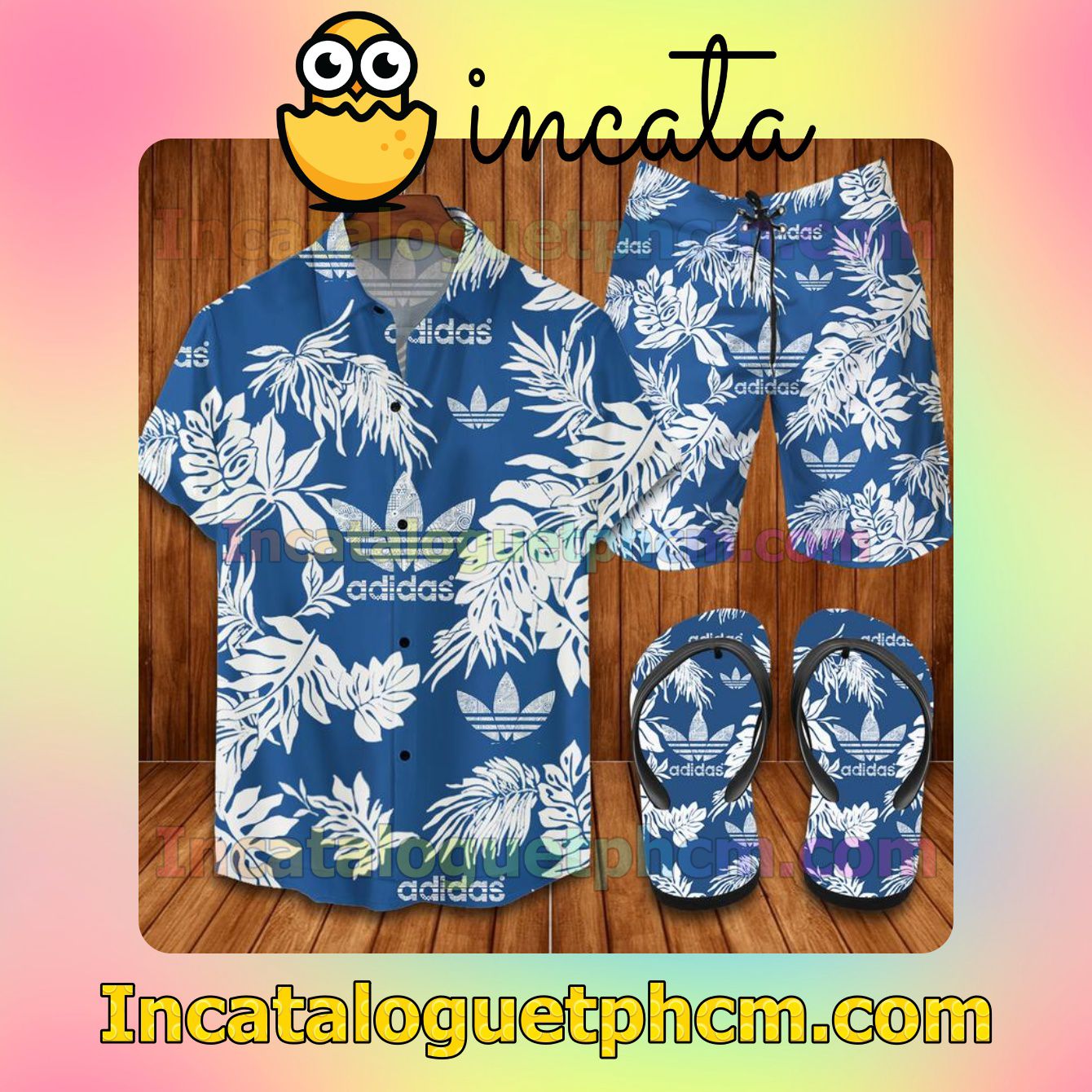 3D Adidas Aloha Shirt And Shorts