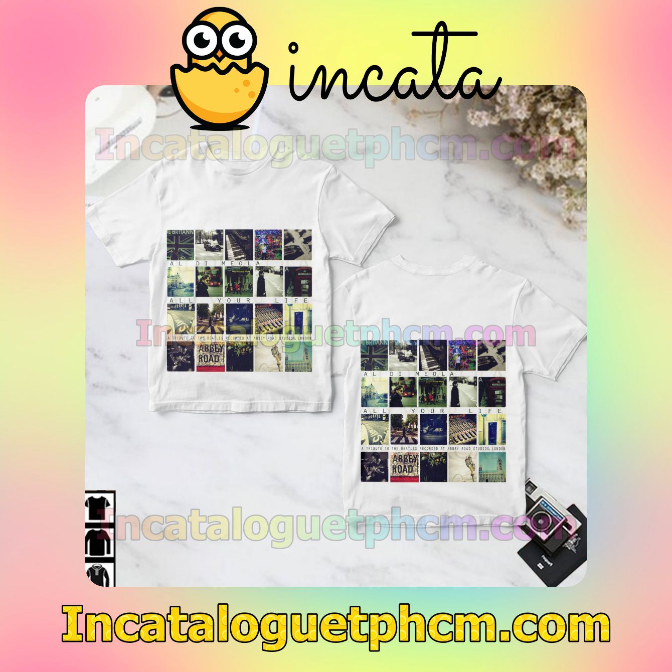 Al Di Meola All Your Life Album Cover White Gift Shirt