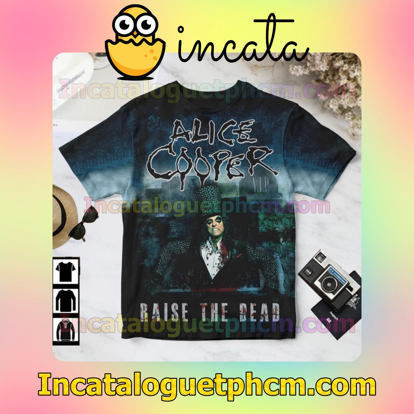 Alice Cooper Raise The Dead Album Cover Gift Shirt