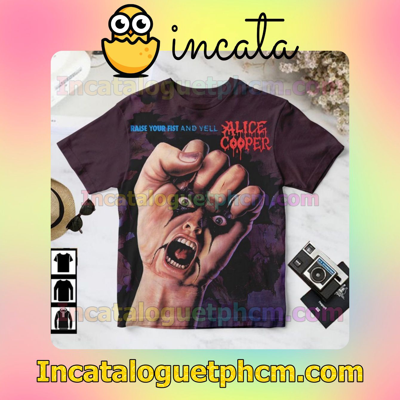 Alice Cooper Raise Your Fist And Yell Album Cover Gift Shirt