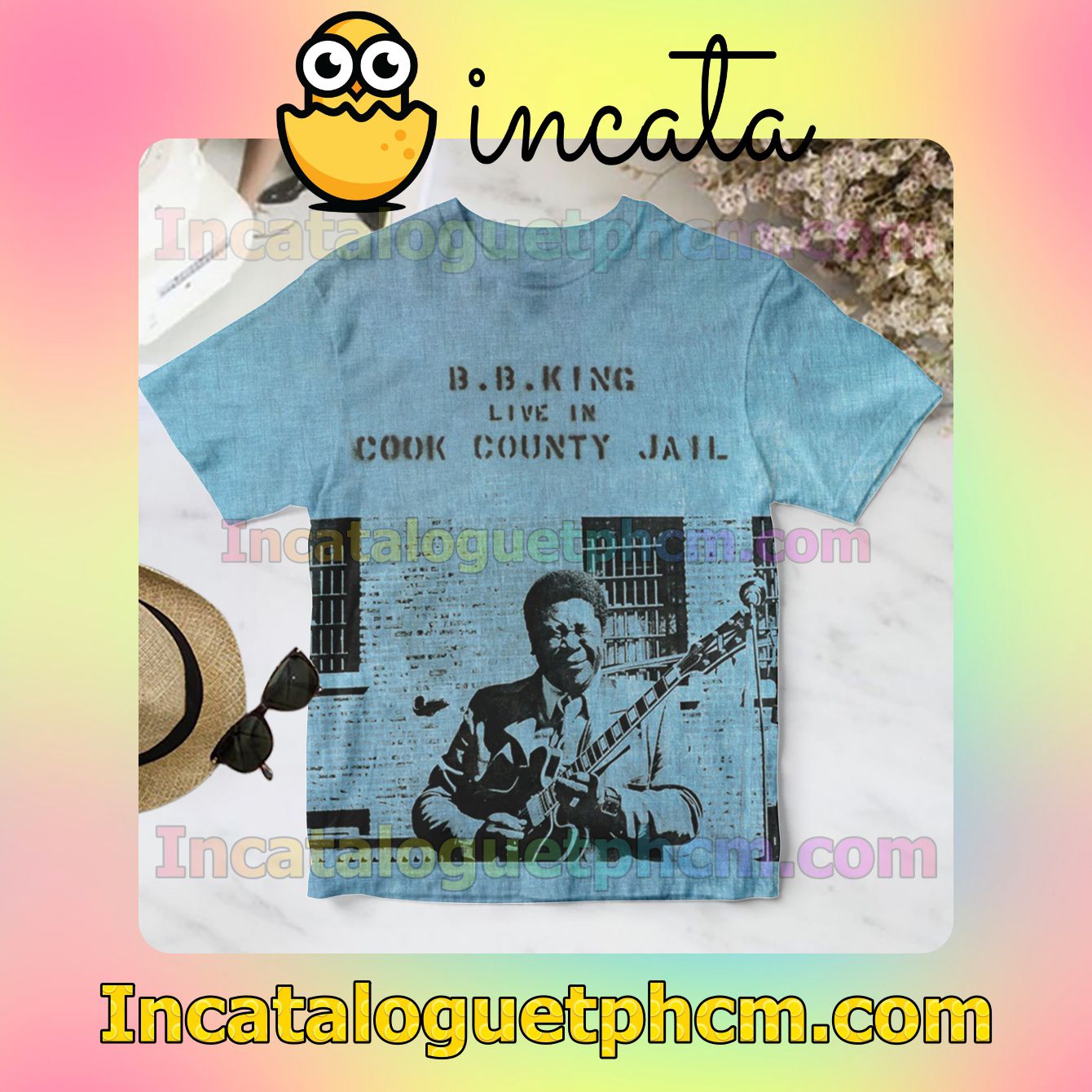B.b. King Live In Cook County Jail Album Cover For Fan Shirt