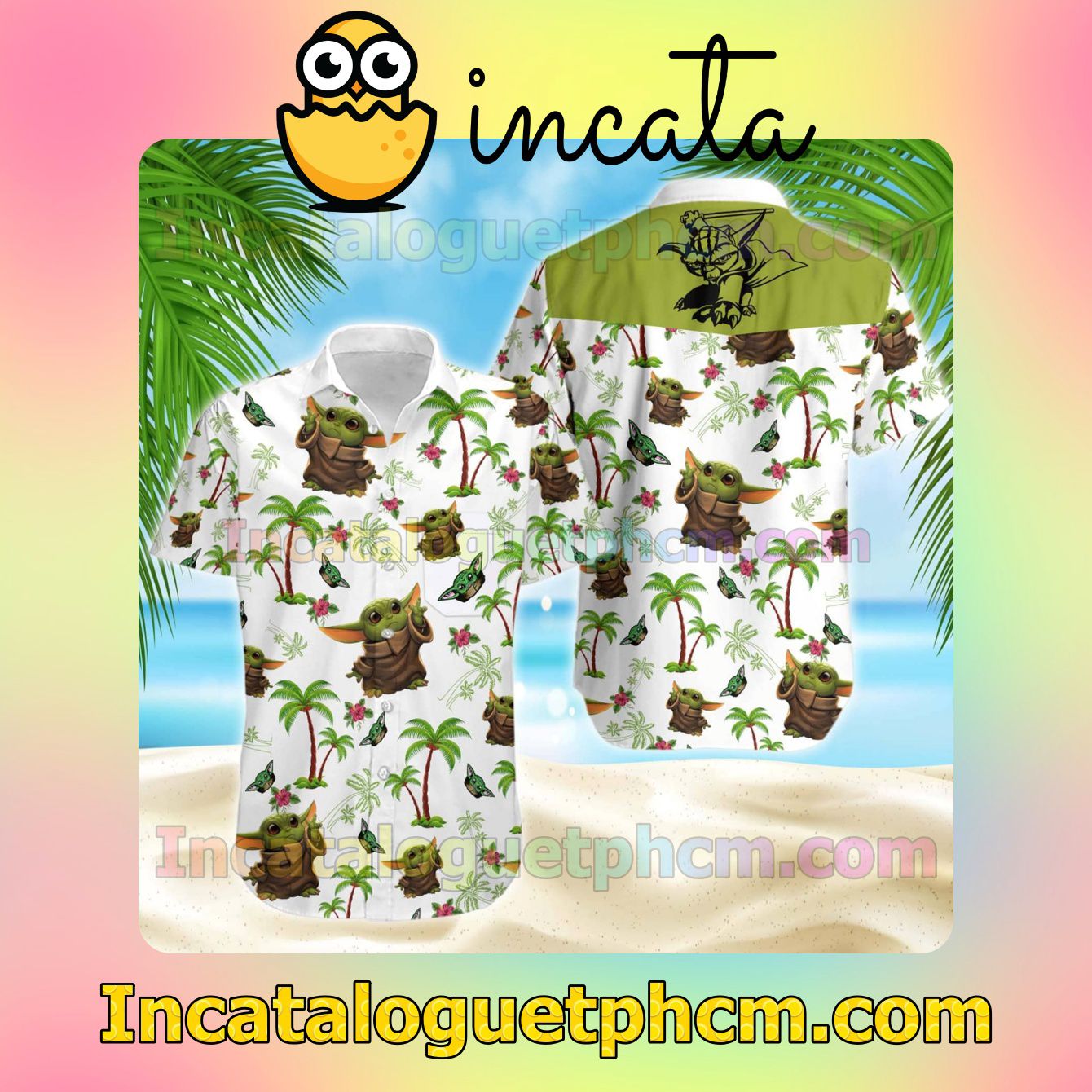 Baby Yoda Disney Beach Shirt