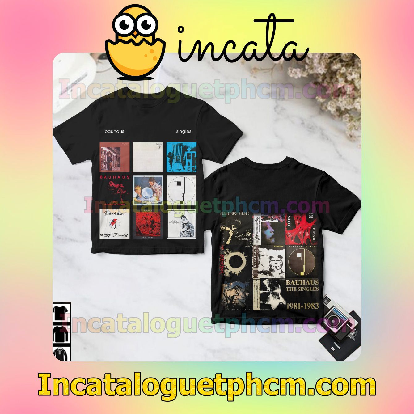 Bauhaus The Singles 1981-1983 Album Cover Gift Shirt
