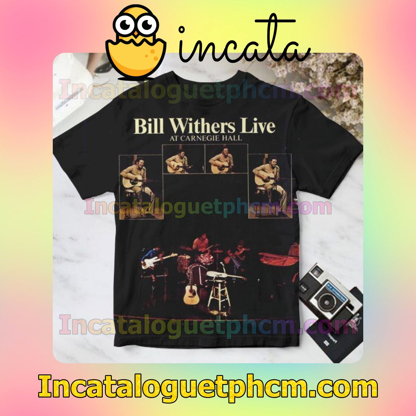 Bill Withers Live At Carnegie Hall Album Cover For Fan Personalized T-Shirt