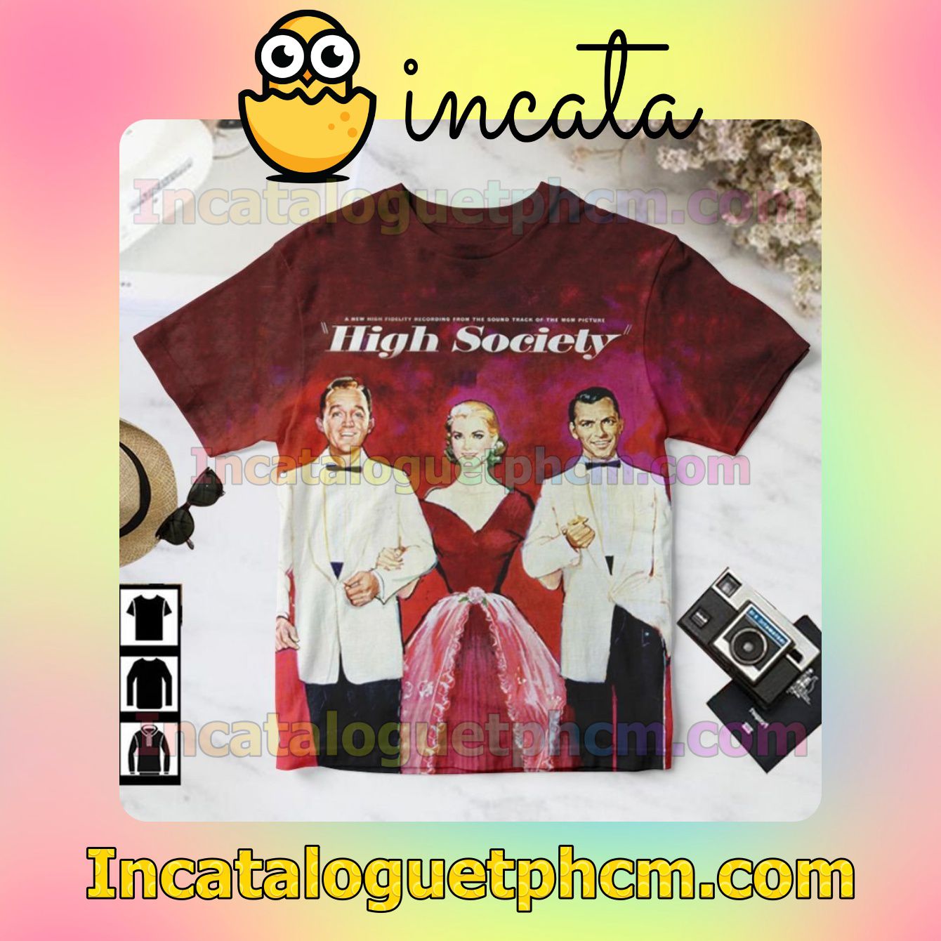 Bing Crosby High Society Album Cover For Fan Shirt