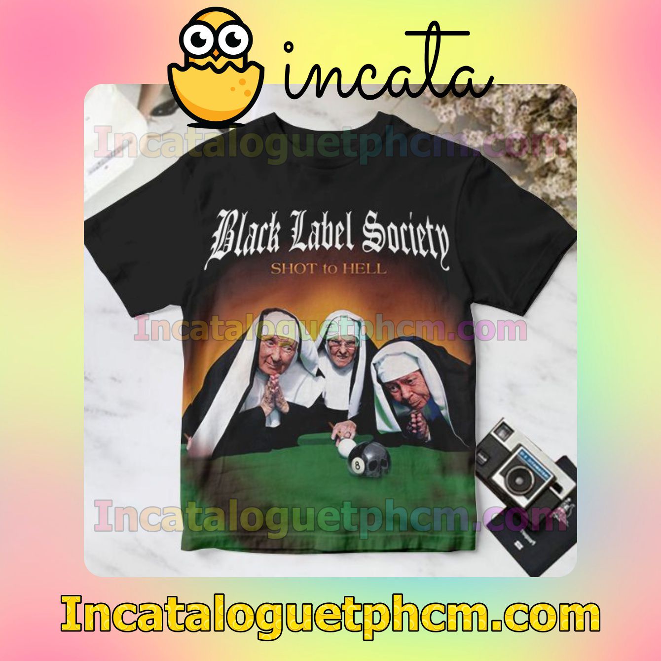Black Label Society Shot To Hell Album Cover For Fan Personalized T-Shirt