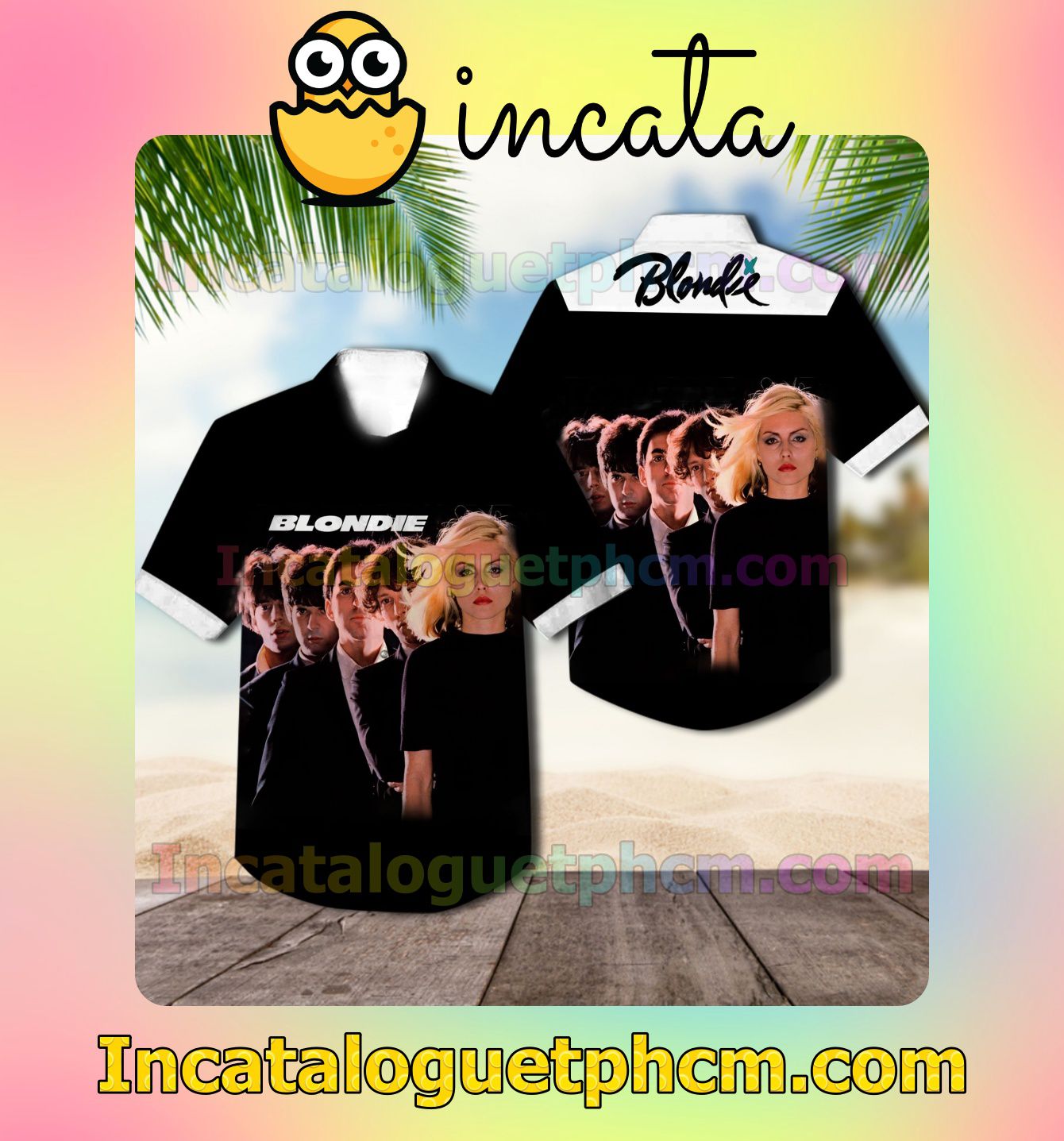 Blondie The Debut Studio Album Cover Black Summer Hawaii Shirt
