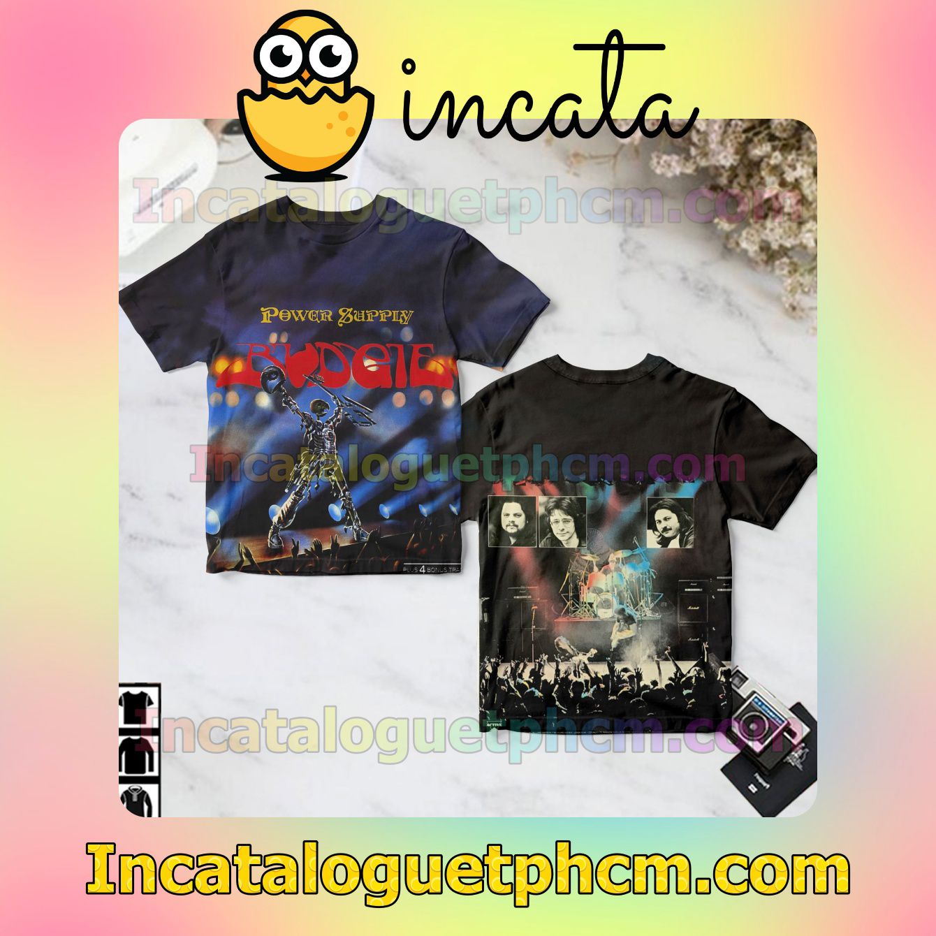 Budgie Power Supply Album Cover Style 2 Gift Shirt