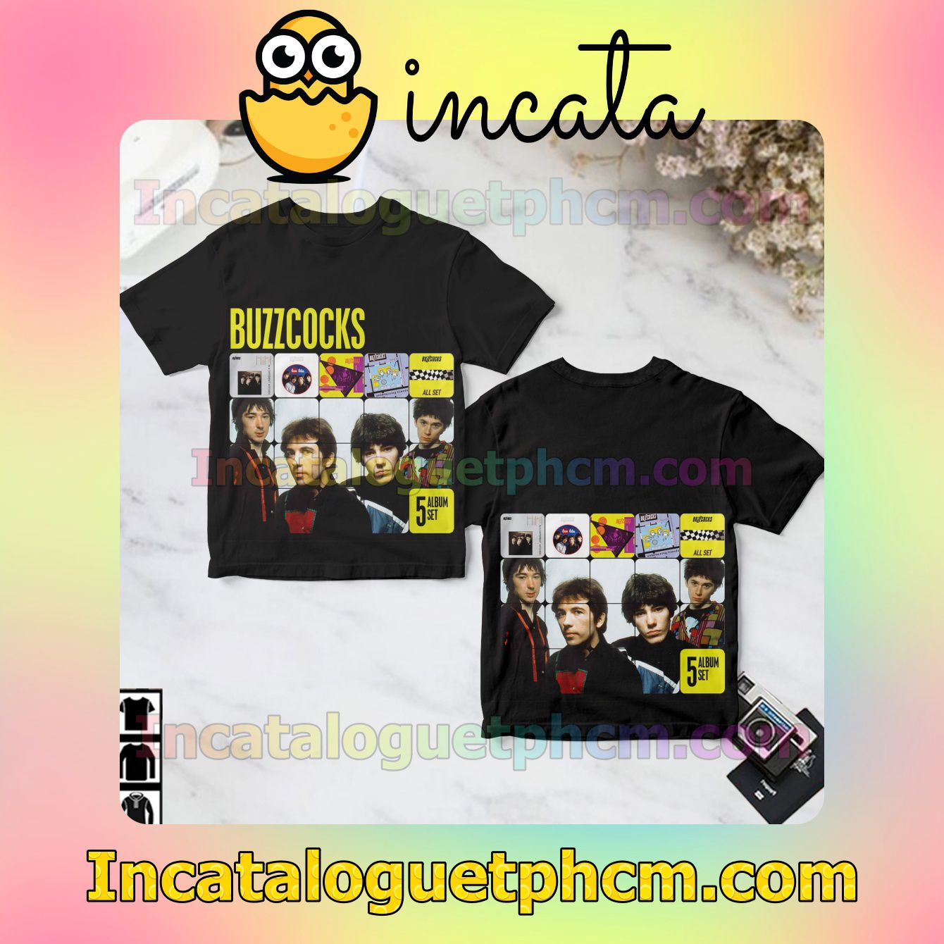 Buzzcocks 5 Album Set Gift Shirt