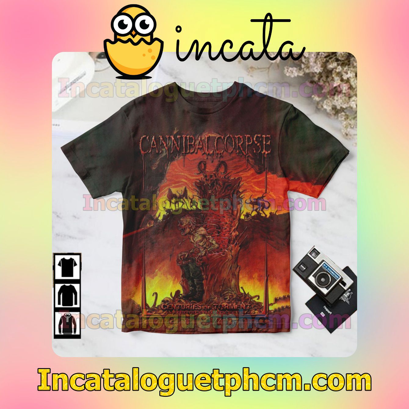 Cannibal Corpse Centuries Of Torment The First 20 Years Album Cover Gift Shirt