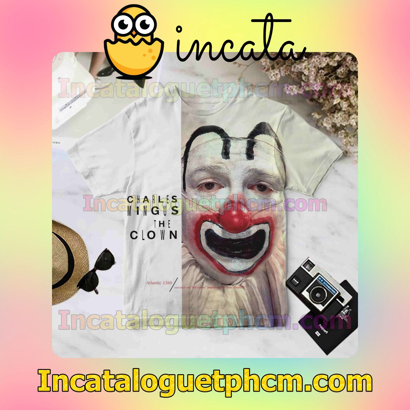 Charles Mingus The Clown Album Cover White For Fan Shirt