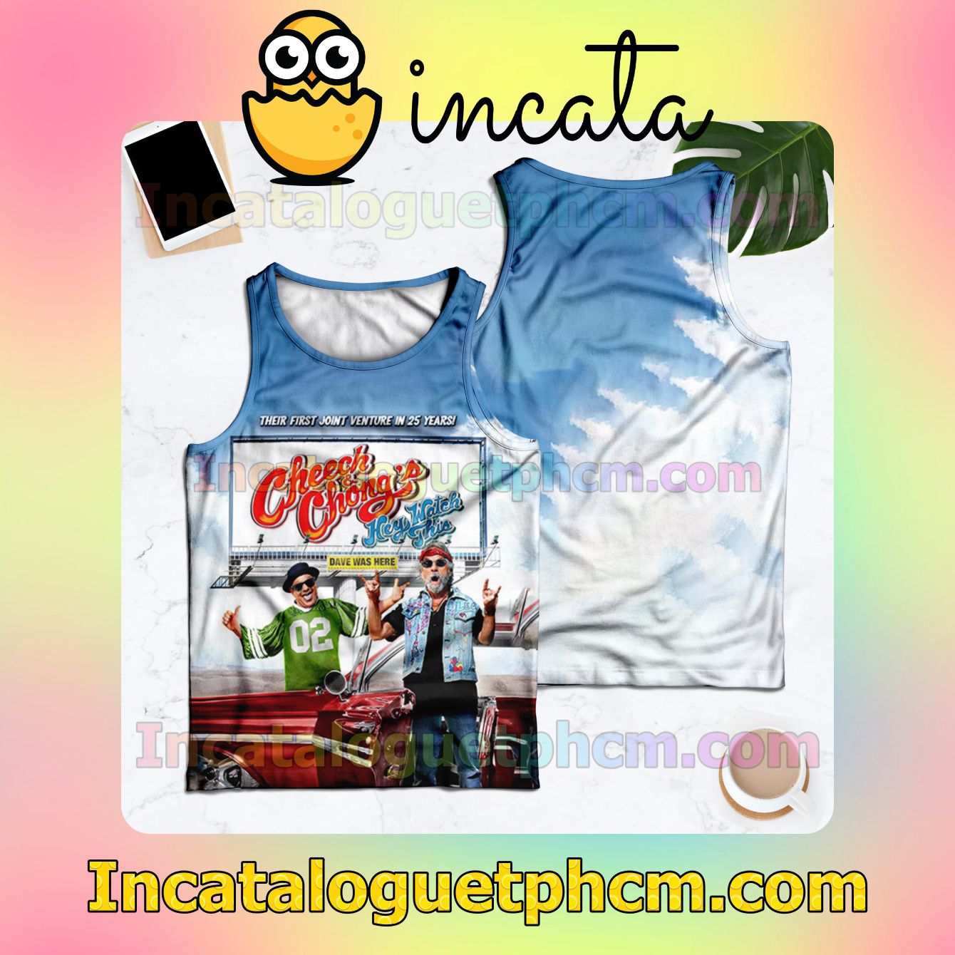 Cheech And Chong's Hey Watch This Racerback Tank