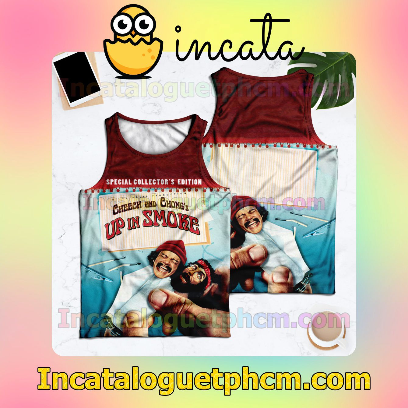 Cheech And Chong's Up In Smoke Special Collector's Edition Racerback Tank