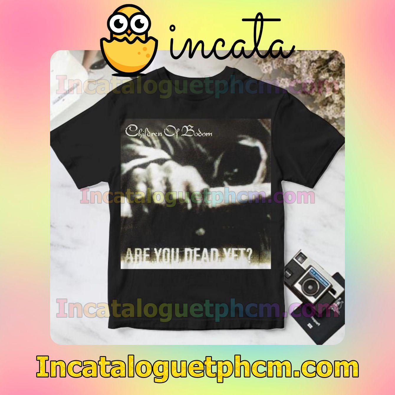 Children Of Bodom Are You Dead Yet Album Cover Black For Fan Shirt