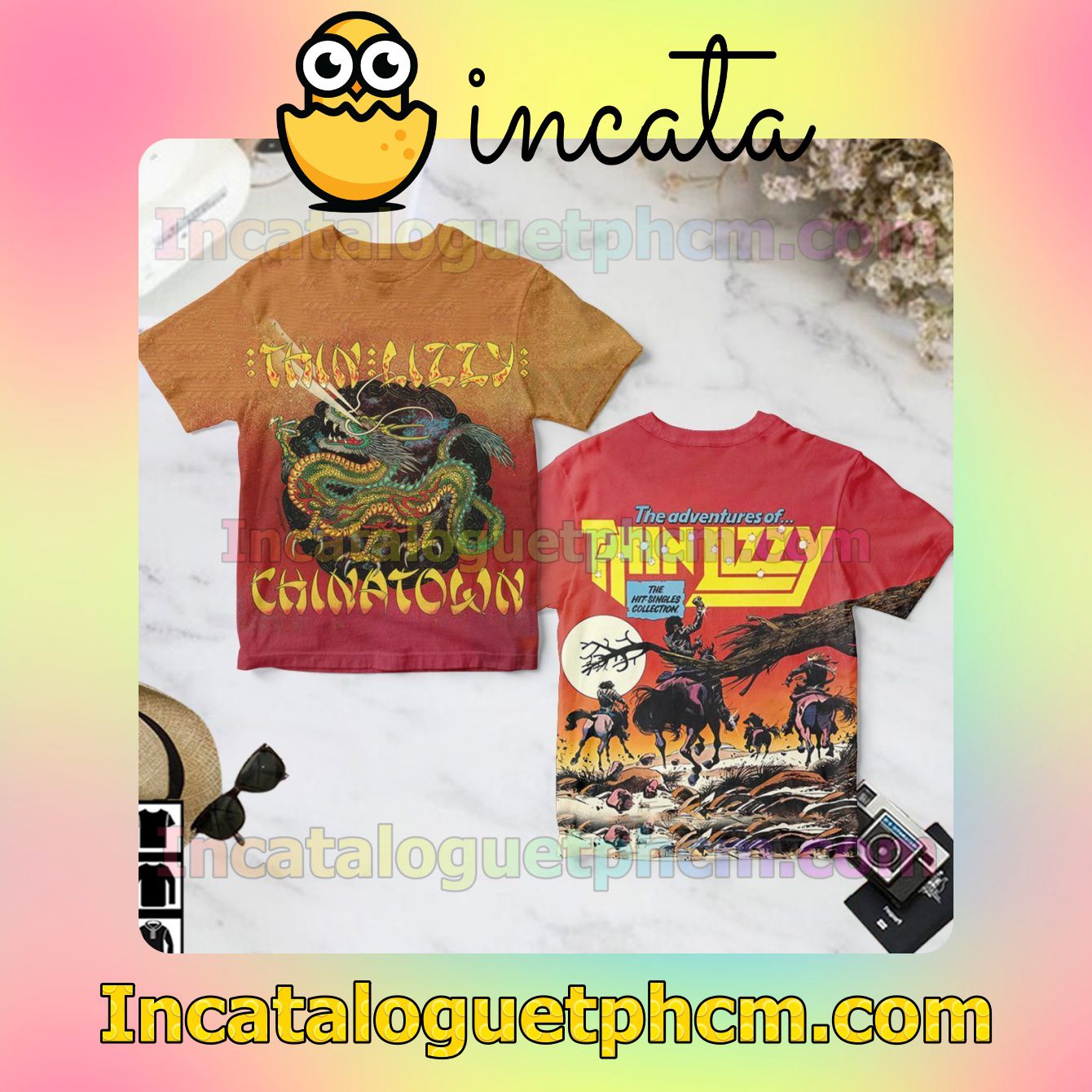 Chinatown Album Cover By Thin Lizzy Gift Shirt