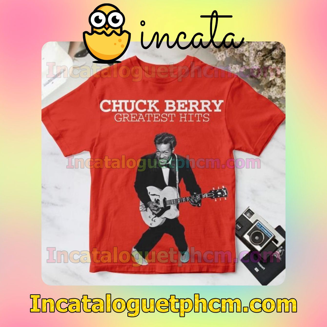 Chuck Berry Greatest Hits Red For Fan Shirt