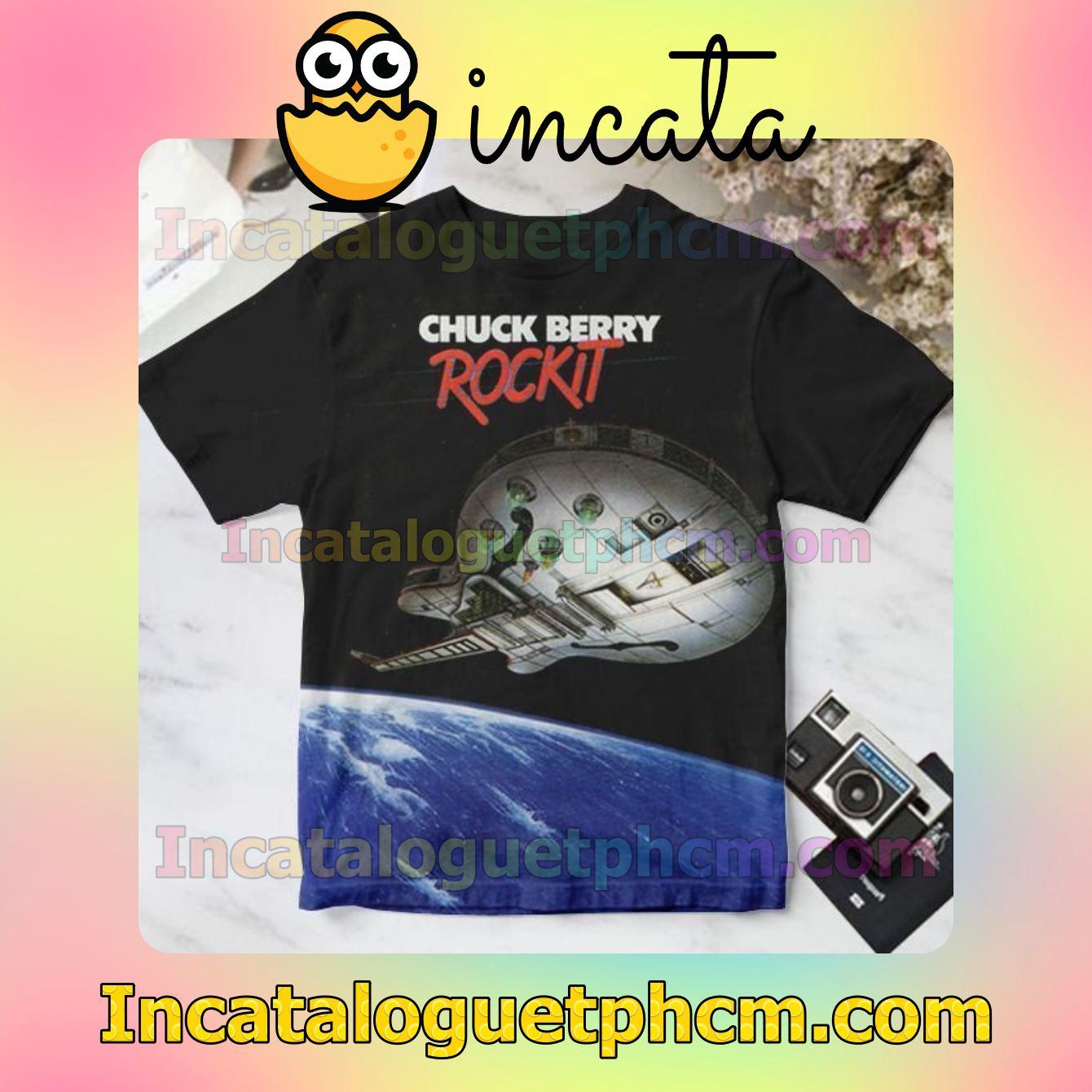 Chuck Berry Rockit Album Cover For Fan Shirt
