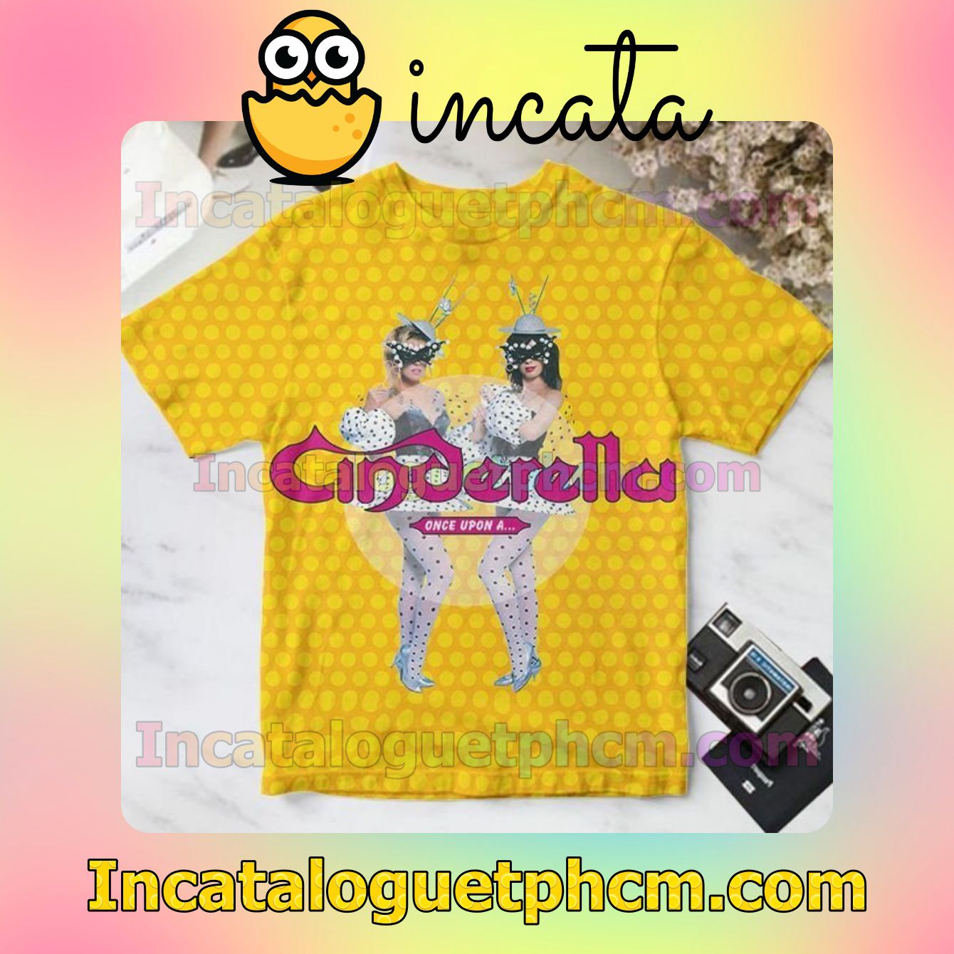 Cinderella Once Upon A Album Cover Yellow Personalized Shirt