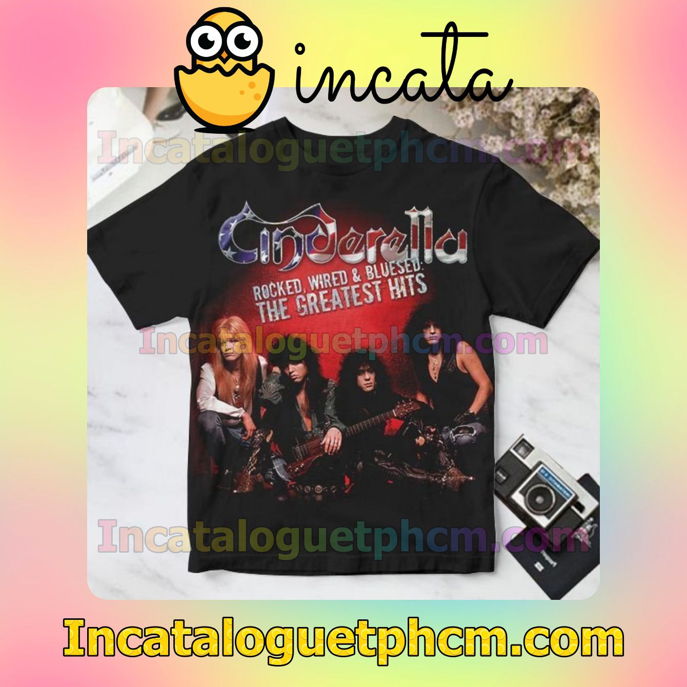 Cinderella Rocked, Wired And Bluesed The Greatest Hits Album Cover Personalized Shirt