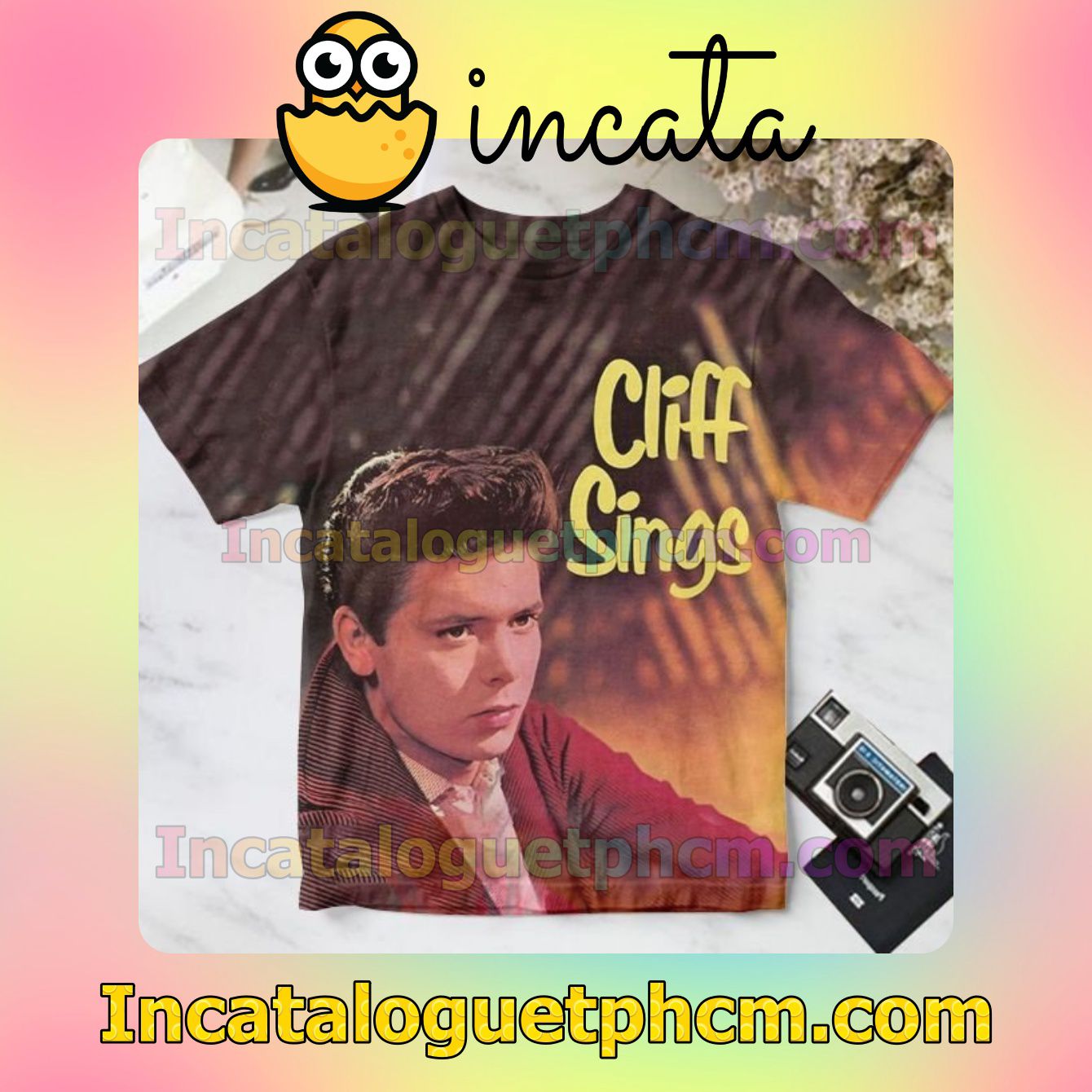 Cliff Richard Cliff Sings Album Cover For Fan Shirt