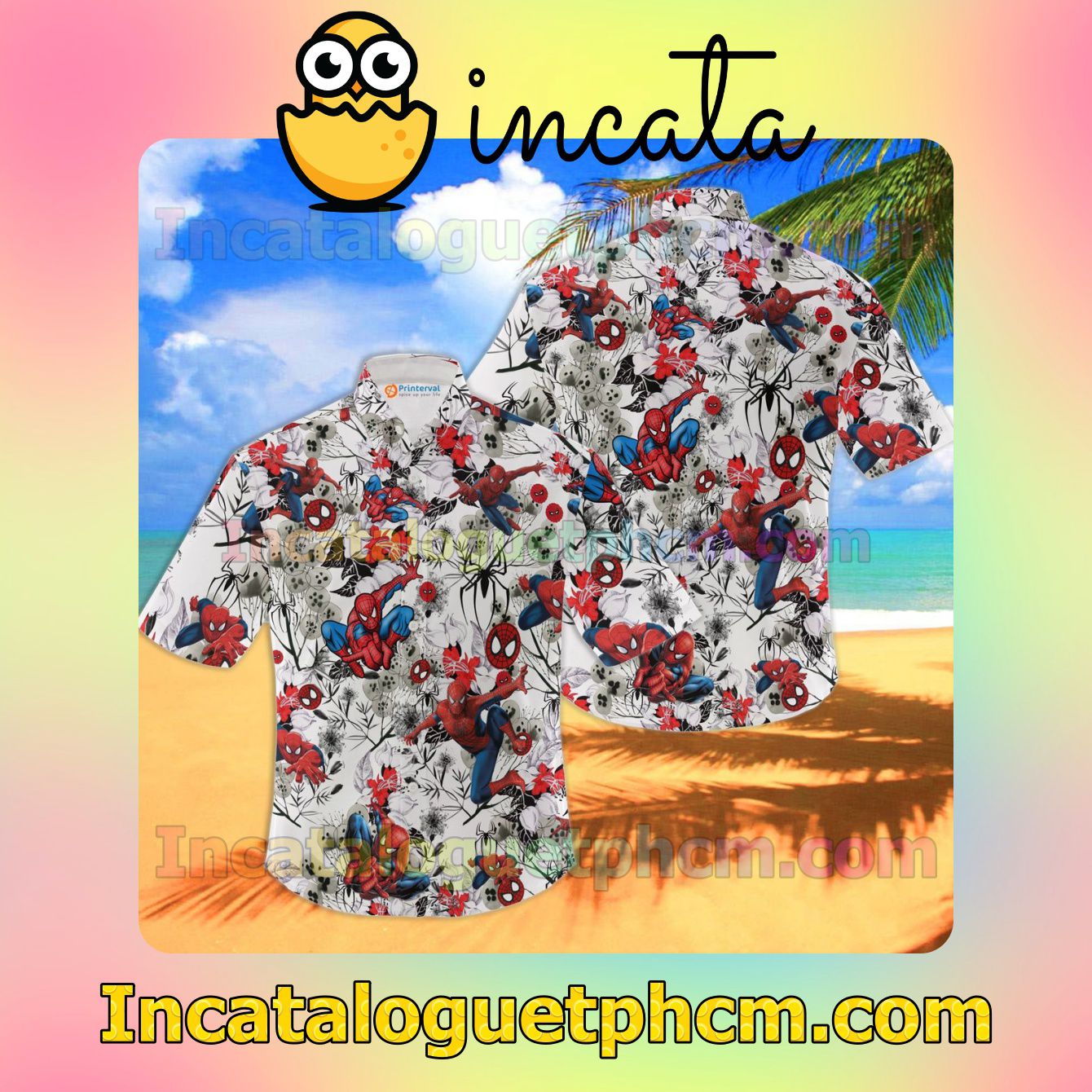Custom Spiderman Beach Shirt