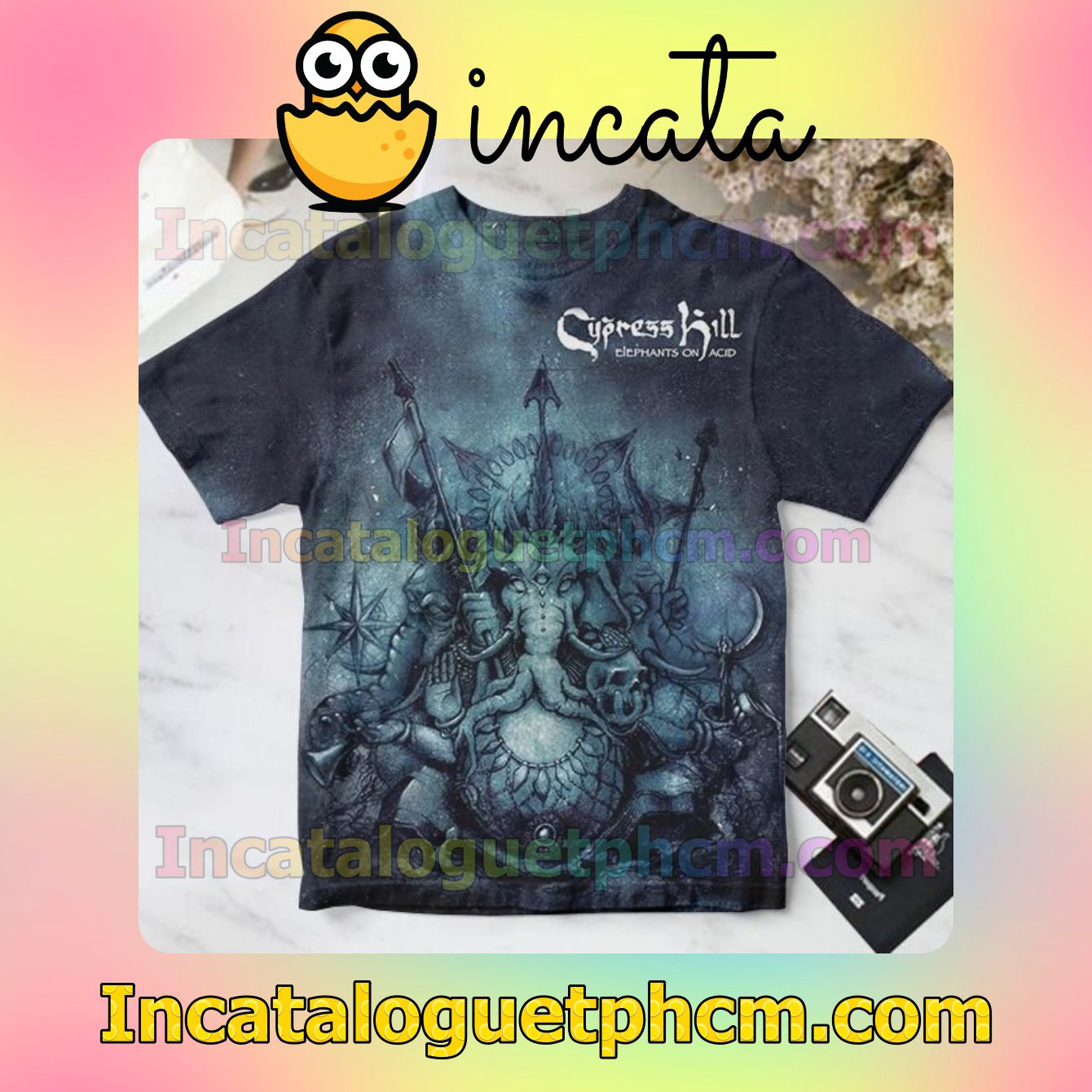 Cypress Hill Elephants On Acid Album Cover Personalized Shirt
