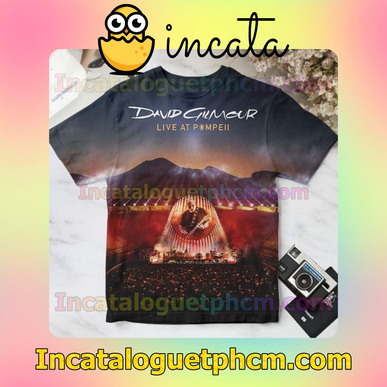David Gilmour Live At Pompeii Album Cover Personalized Shirt