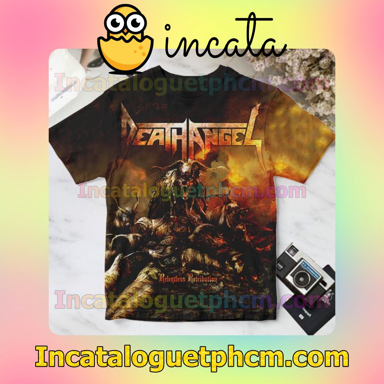 Death Angel Relentless Retribution Album Cover For Fan Personalized T-Shirt