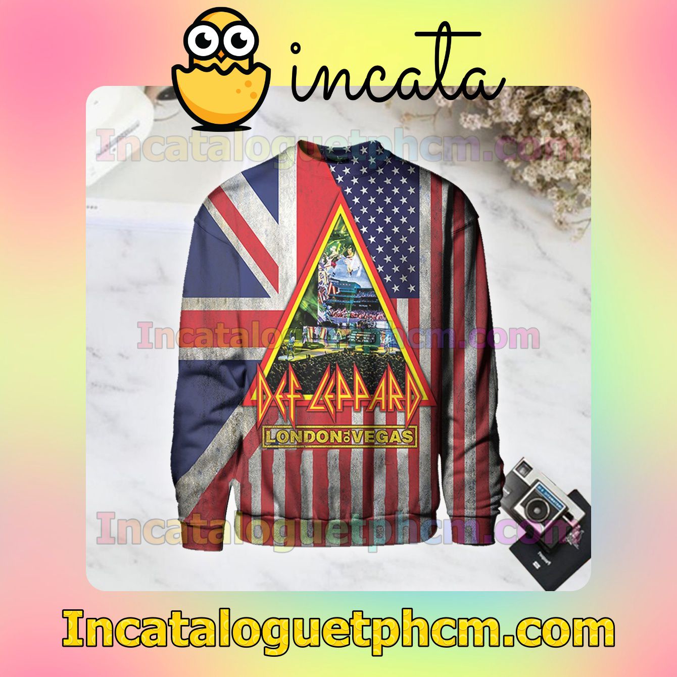 Def Leppard London To Vegas Album Cover Long Sleeve Shirts For Men