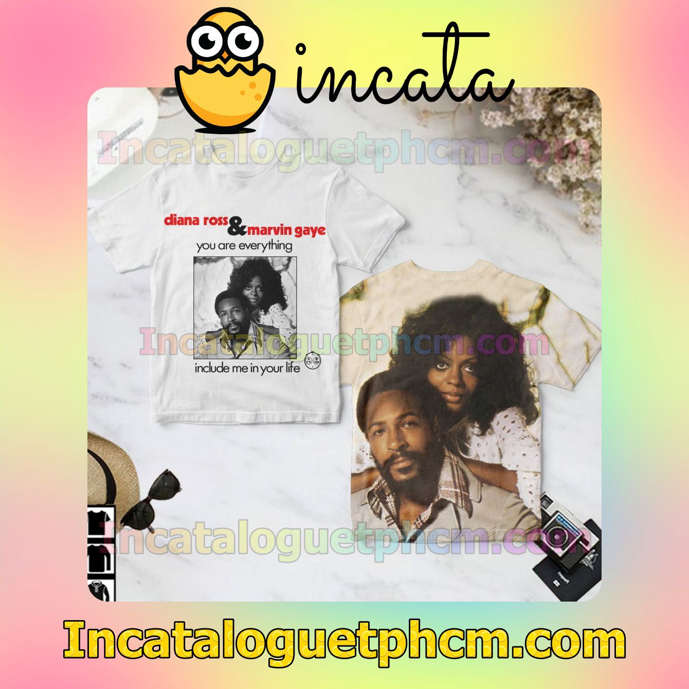 Diana Ross And Marvin Gaye You Are Everything Album Cover Gift Shirt