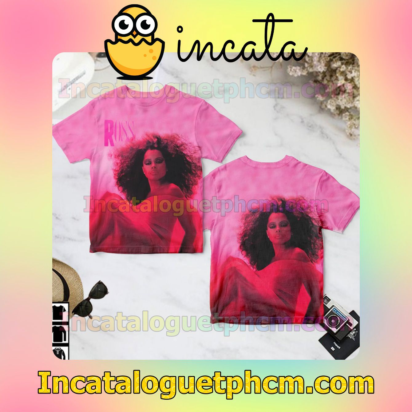 Diana Ross Ross 1983 Album Cover Pink Gift Shirt