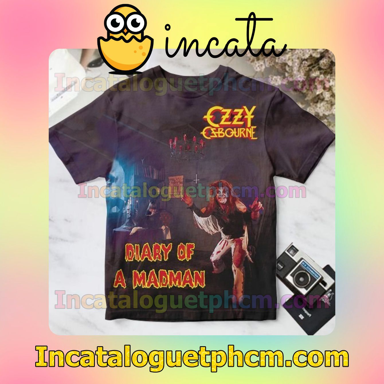Diary Of A Madman Album Cover By Ozzy Osbourne Gift Shirt