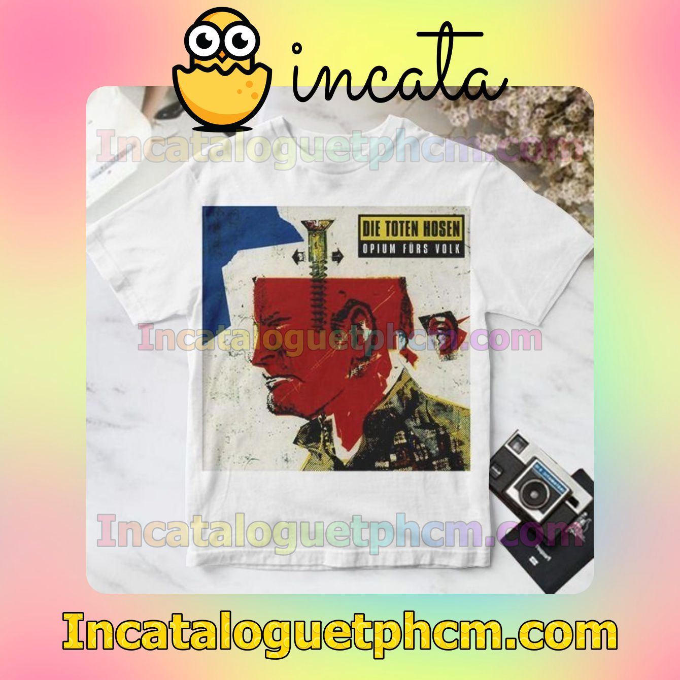 Die Toten Hosen Opium Fürs Volk Album Cover White Personalized Shirt