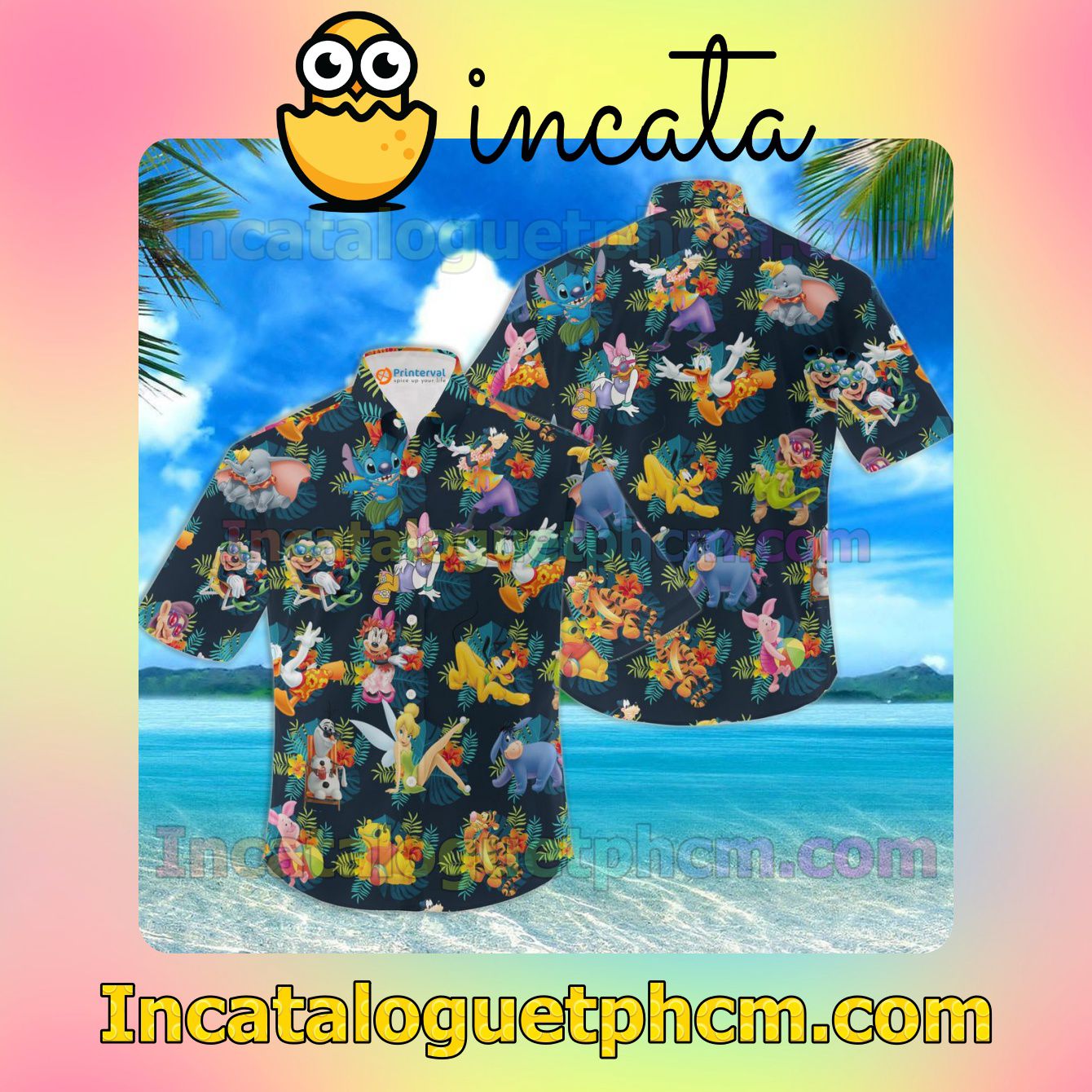 Disney Characters Mickey Mouse Beach Shirt