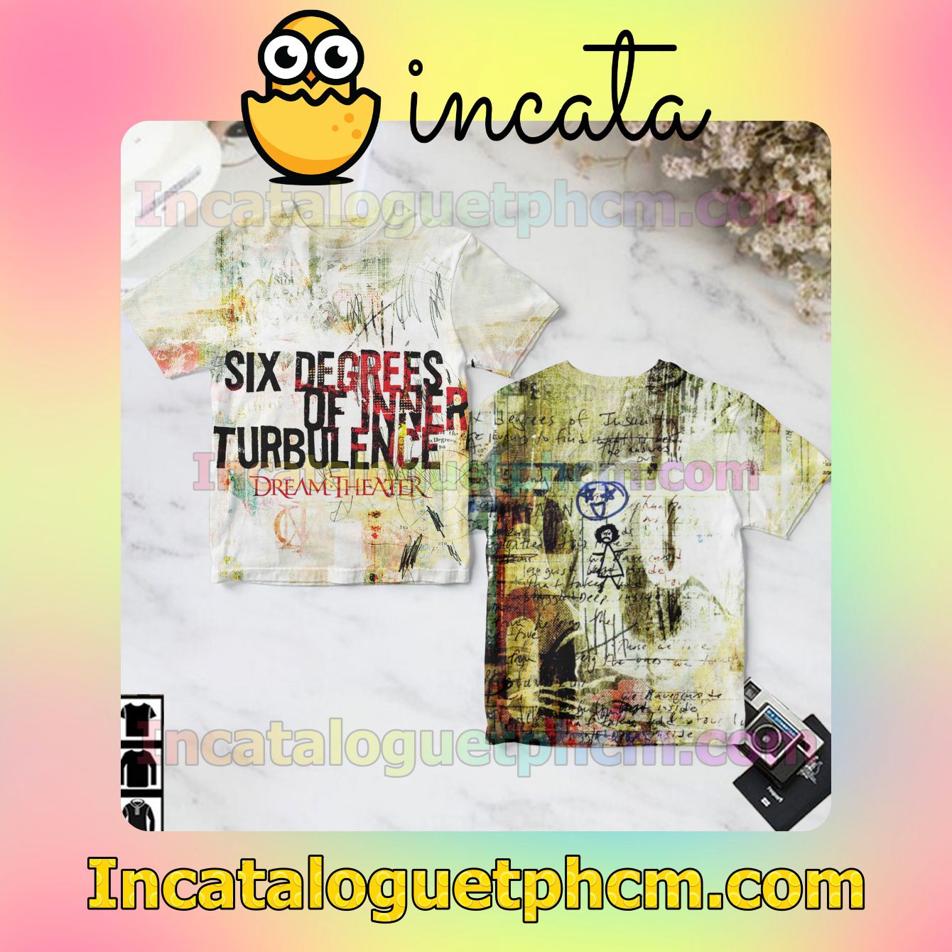 Dream Theater Six Degrees Of Inner Turbulence Album Cover Gift Shirt