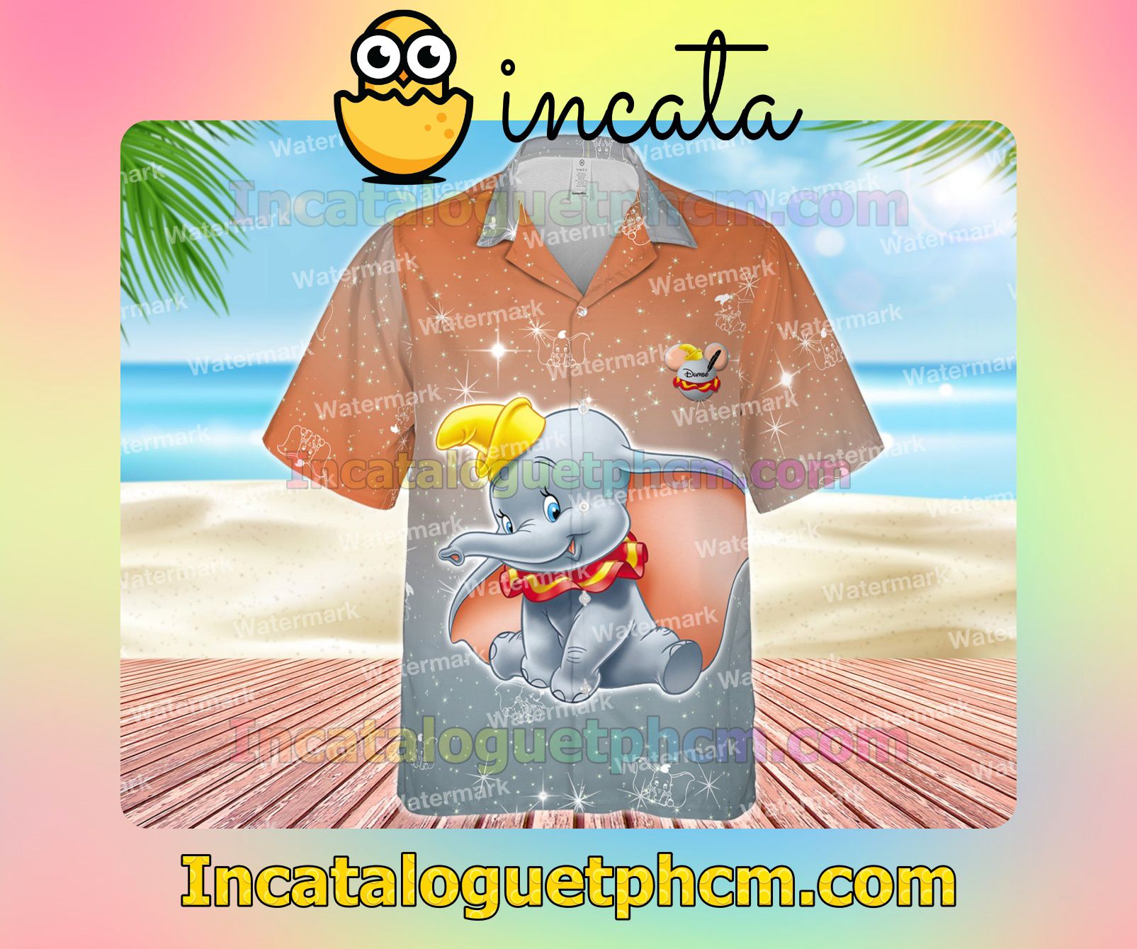 Dumbo Bling Beach Shirt