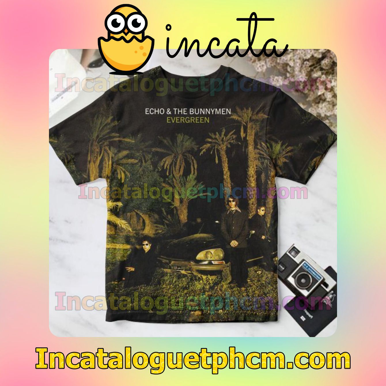 Echo And The Bunnymen Evergreen Album Cover For Fan Personalized T-Shirt