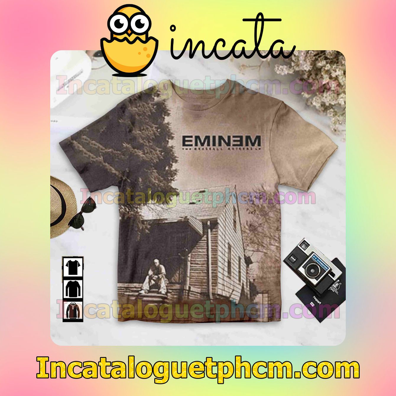 Eminem The Marshall Mathers Lp Album Cover Brown For Fan Shirt