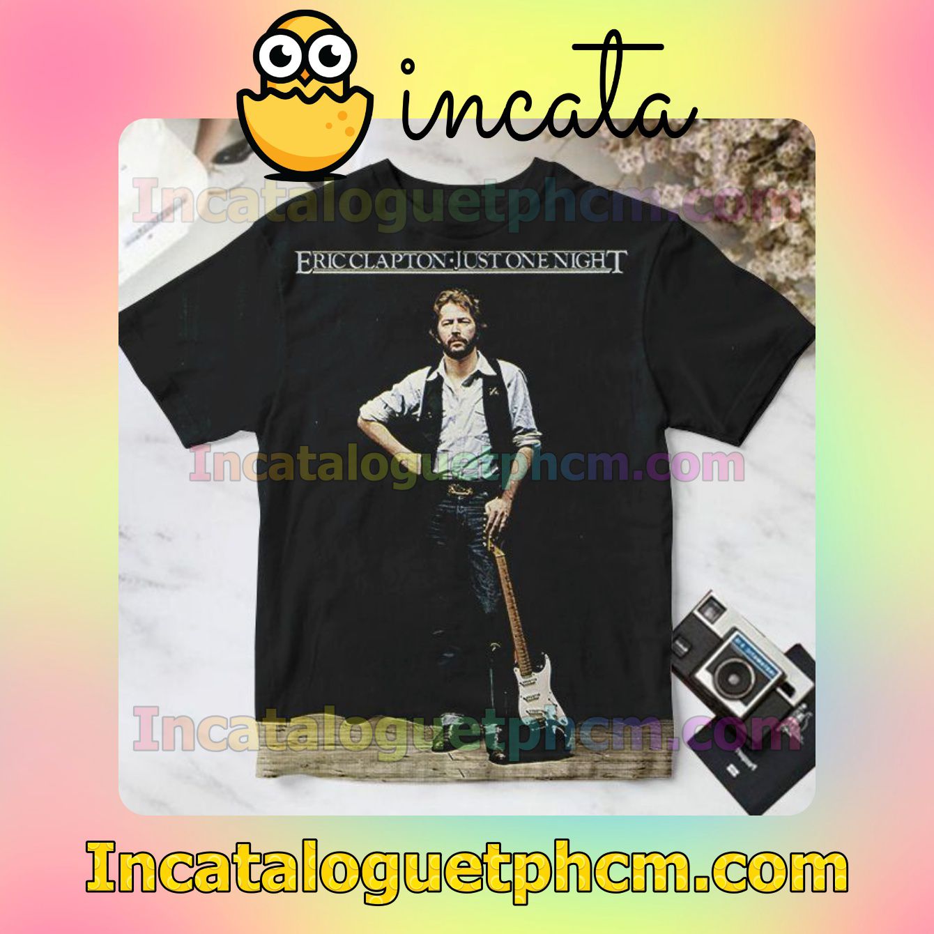 Eric Clapton Just One Night Album Cover For Fan Personalized T-Shirt