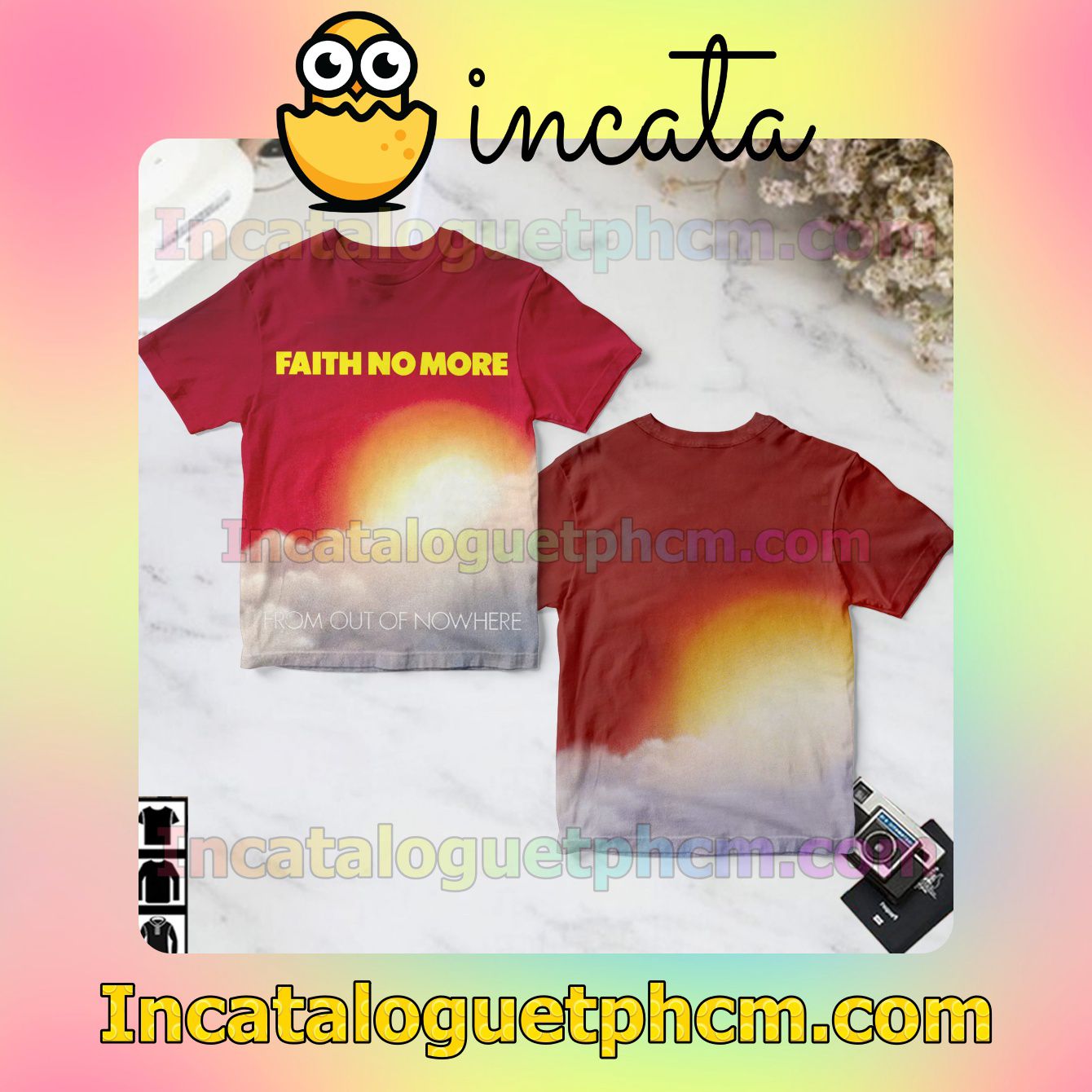 Faith No More From Out Of Nowhere Red Gift Shirt