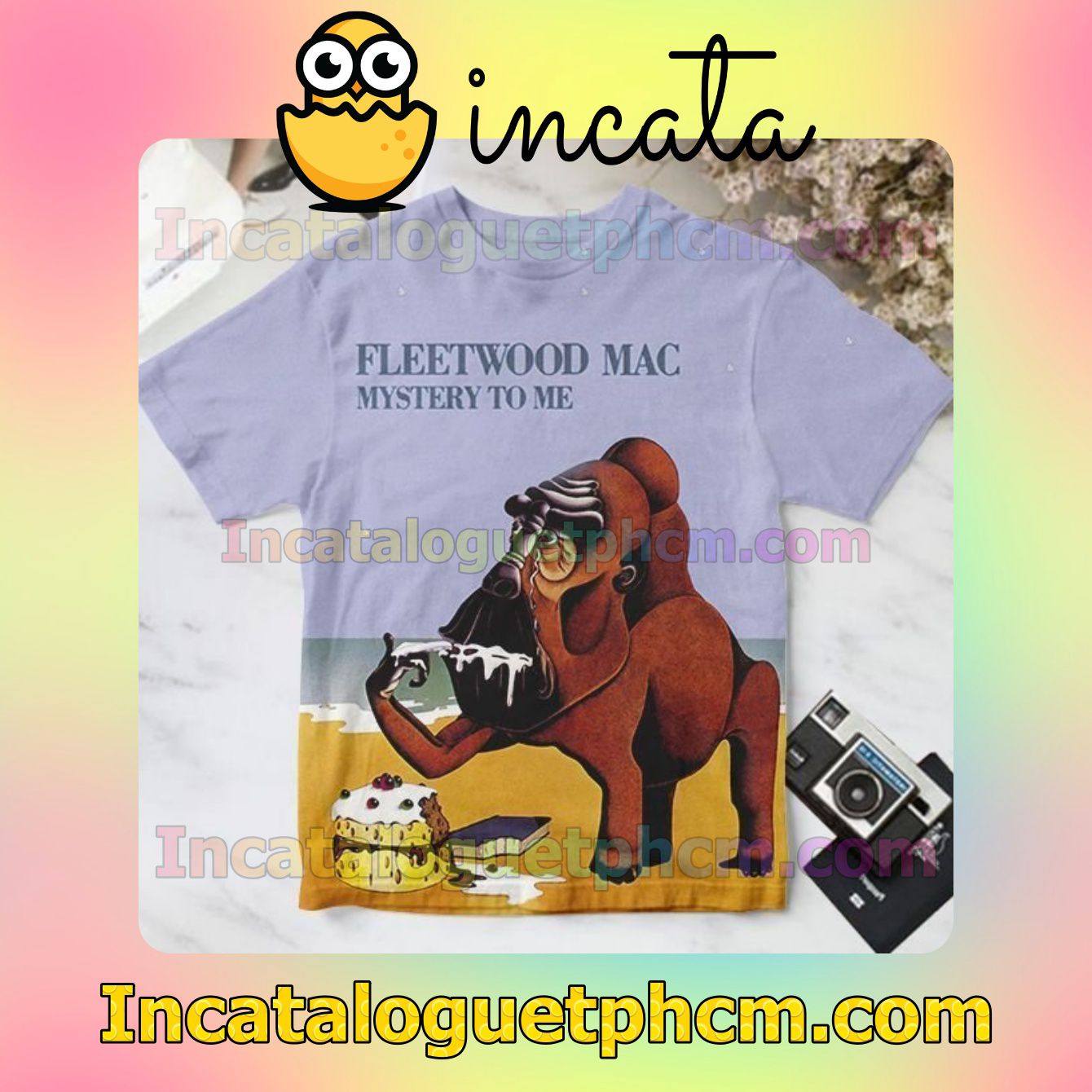 Fleetwood Mac Mystery To Me Album Cover Light Purple Personalized Shirt