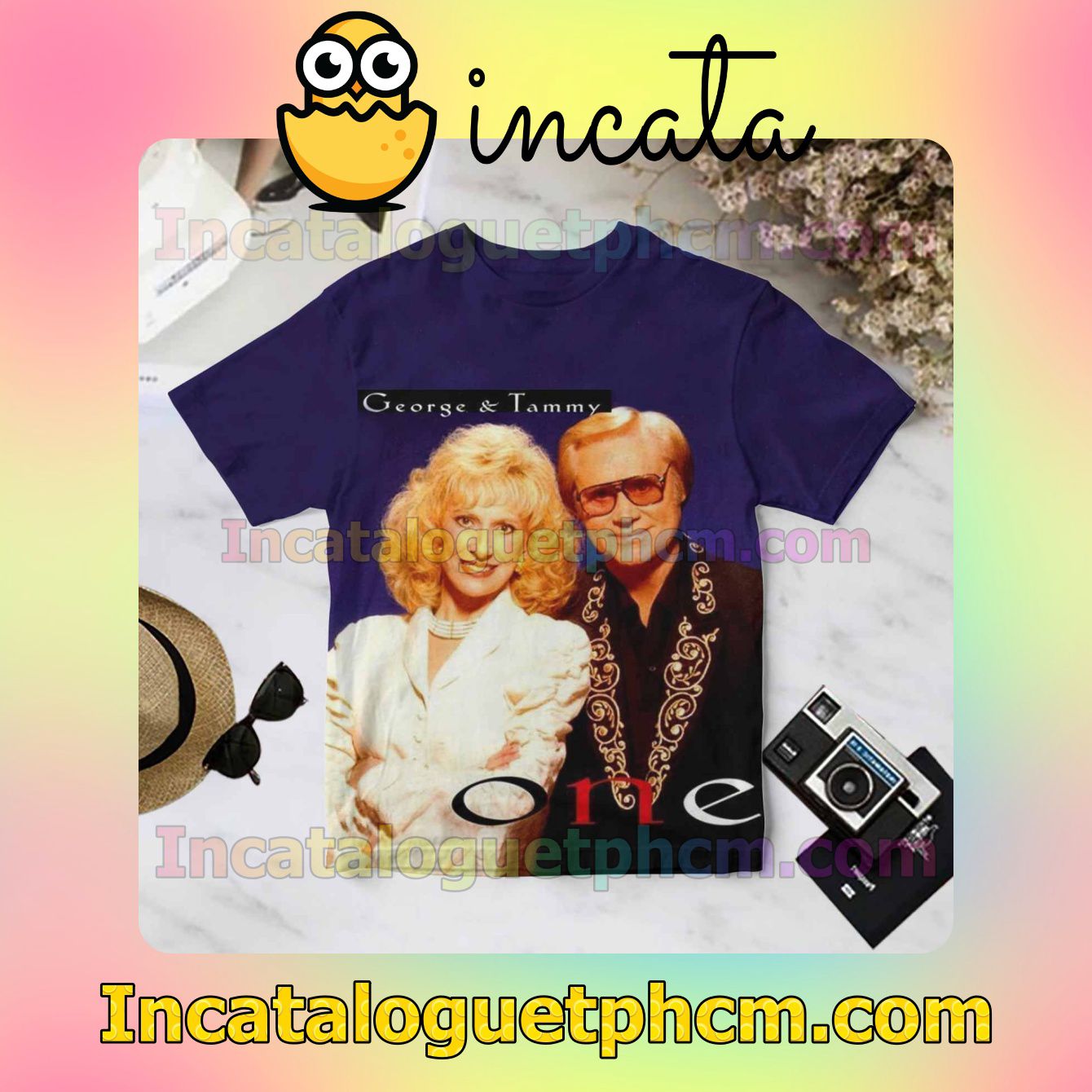 George Jones And Tammy Wynette One Album Cover For Fan Shirt
