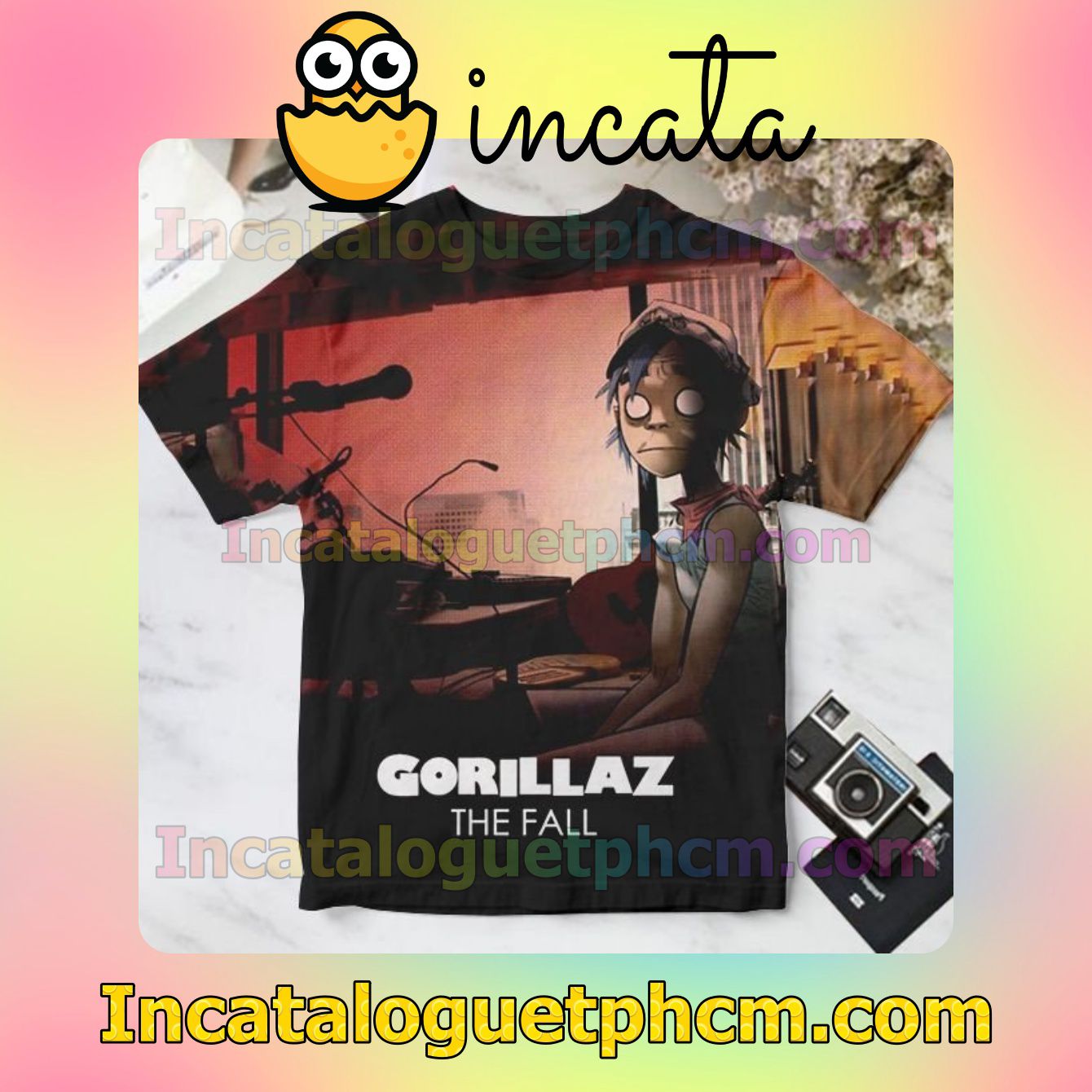 Gorillaz The Fall Album Cover Personalized Shirt