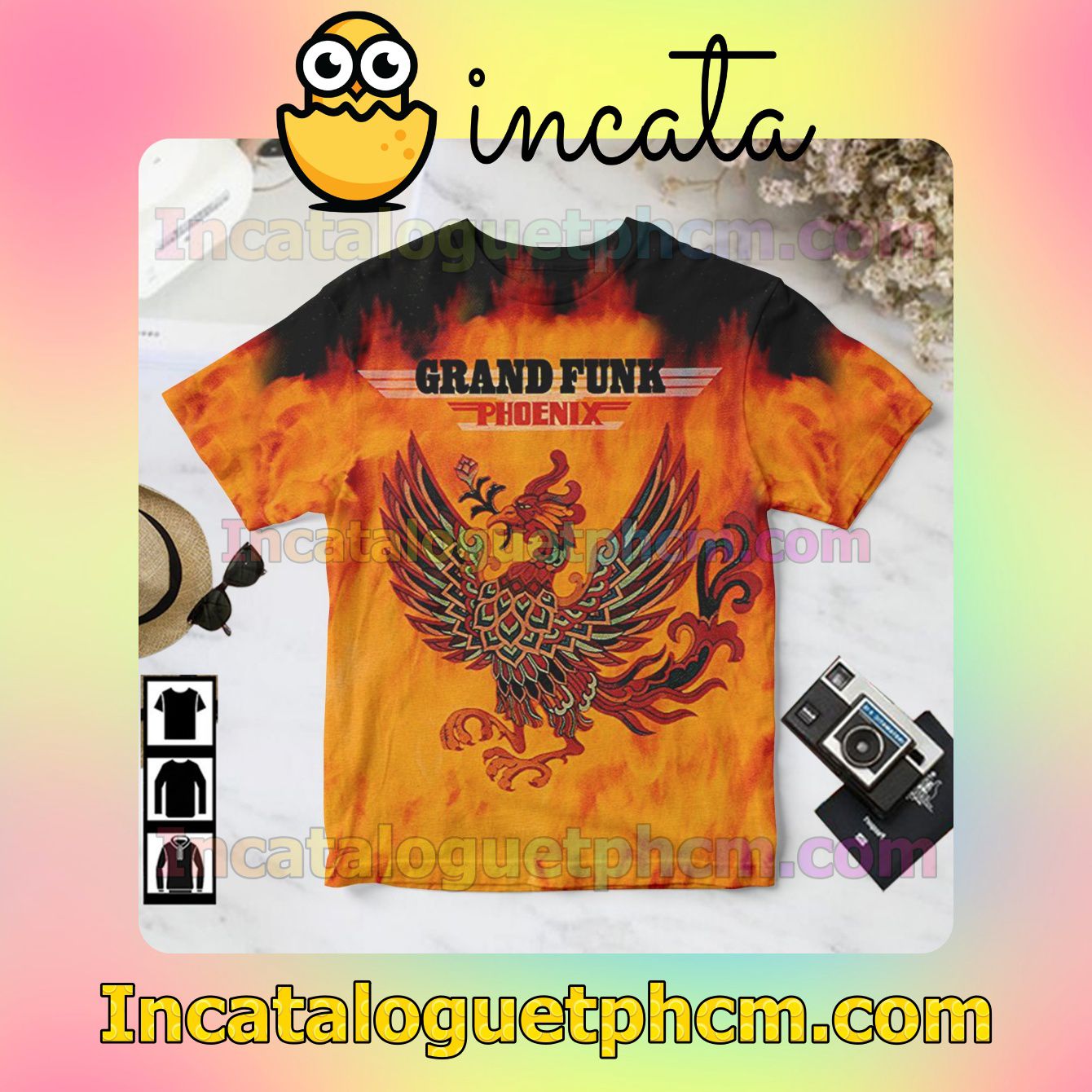 Grand Funk Railroad Phoenix Album Cover Style 2 Gift Shirt