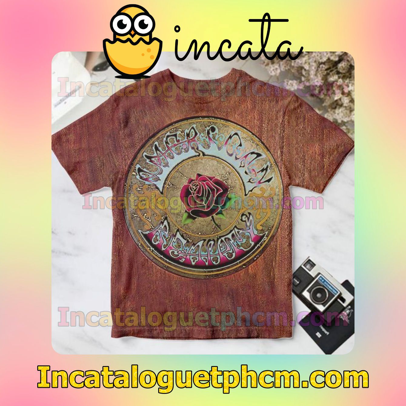 Grateful Dead American Beauty Album Cover For Fan Personalized T-Shirt