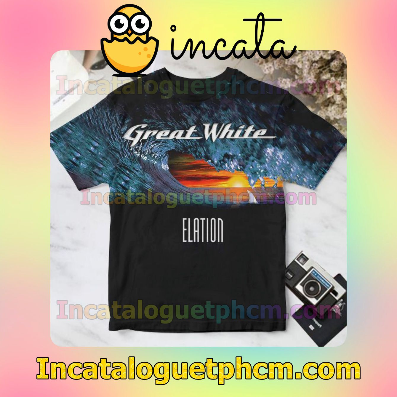 Great White Elation Album Cover For Fan Personalized T-Shirt